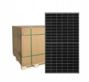 36-teiliges Set: JA Solar 500-W-PV-Modul, Mono-Si, bifazial, 182-mm-Halb-N-Typ-Zellen, Kabel ca. 120 cm, MC4-EVO2A-Stecker, Gewicht 27,3 kg, Full Black